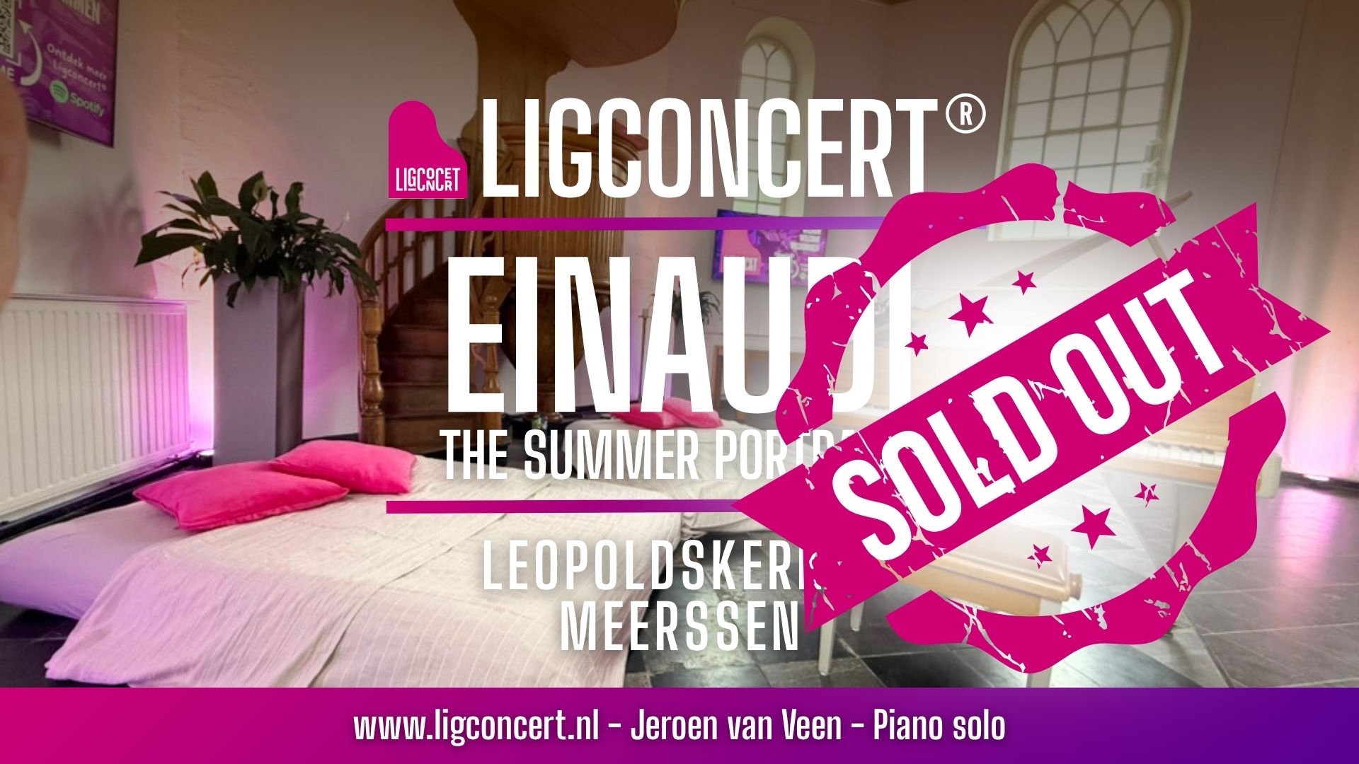 Ligconcert leopoldskerkje Einaudi summer portraits SOLD OUT
