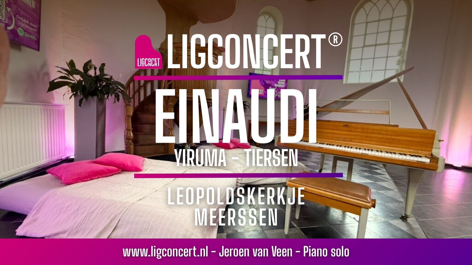 Leopoldskerkje Ligconcert Einaudi Yuruma Tiersen